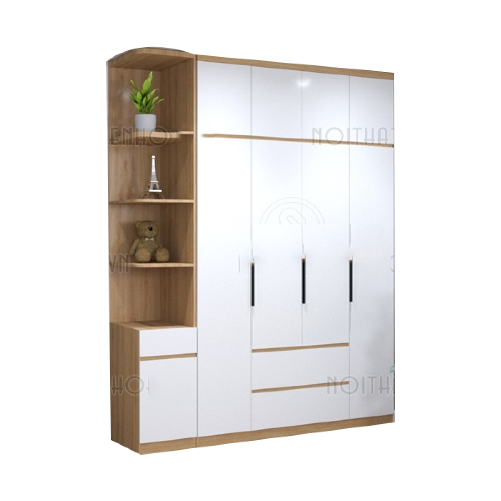 Tủ áo chung cư kịch trần 2m2x2m6 TA24
