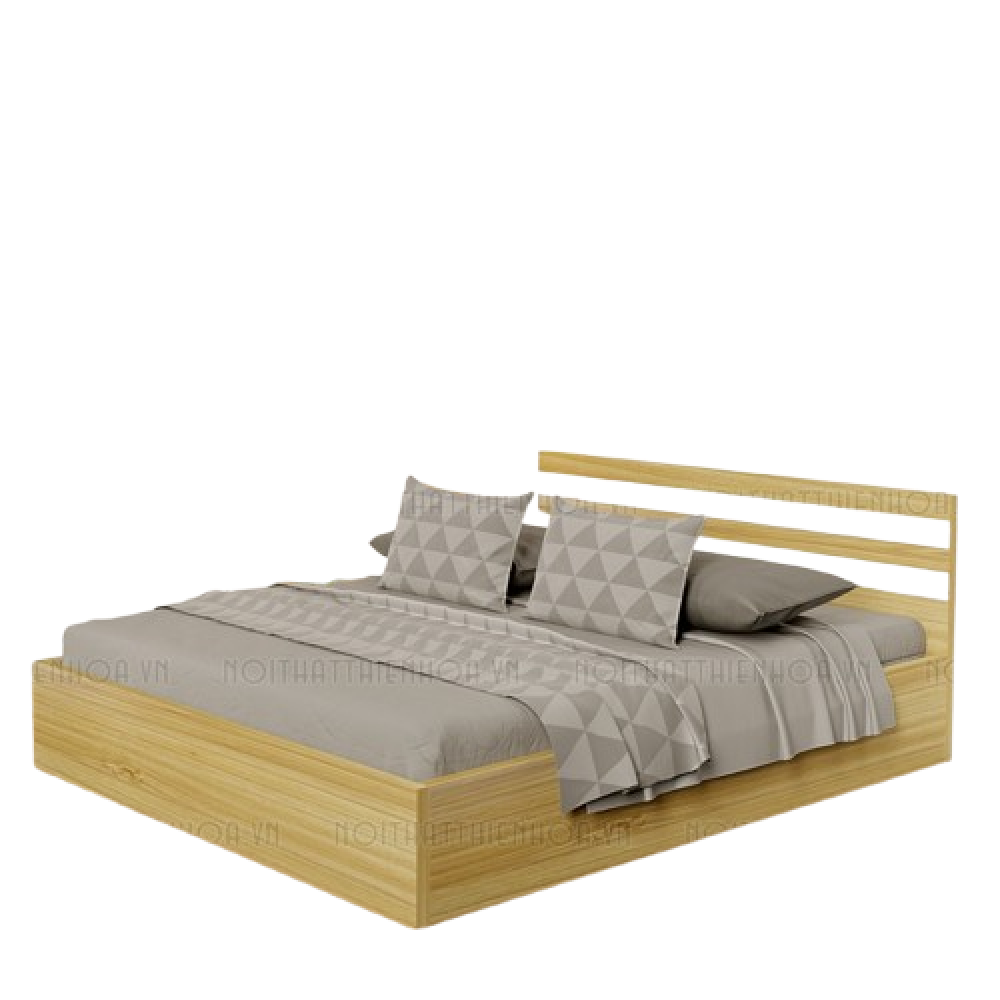 Giường ngủ 2 ngăn kéo 9223 cải trắng