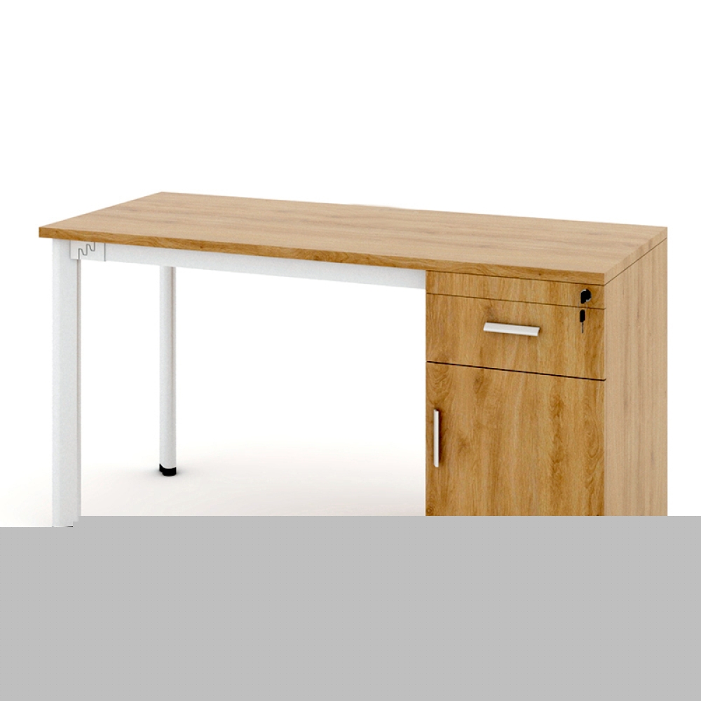 Bàn làm việc chân Oval 1m2