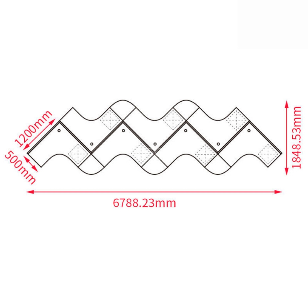Cụm bàn làm việc (6+1) người CG06-6718