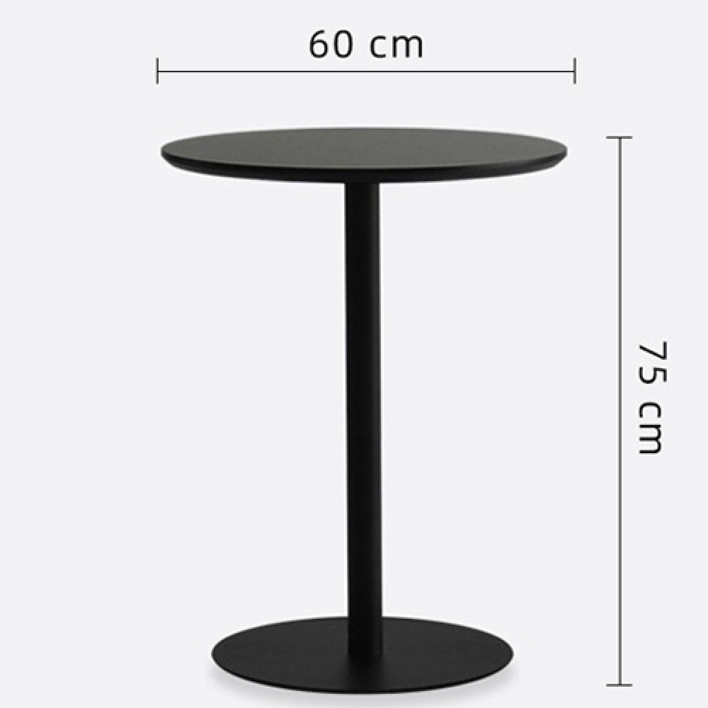 Bàn cafe chân trụ tròn mặt gỗ- Mã: T1508