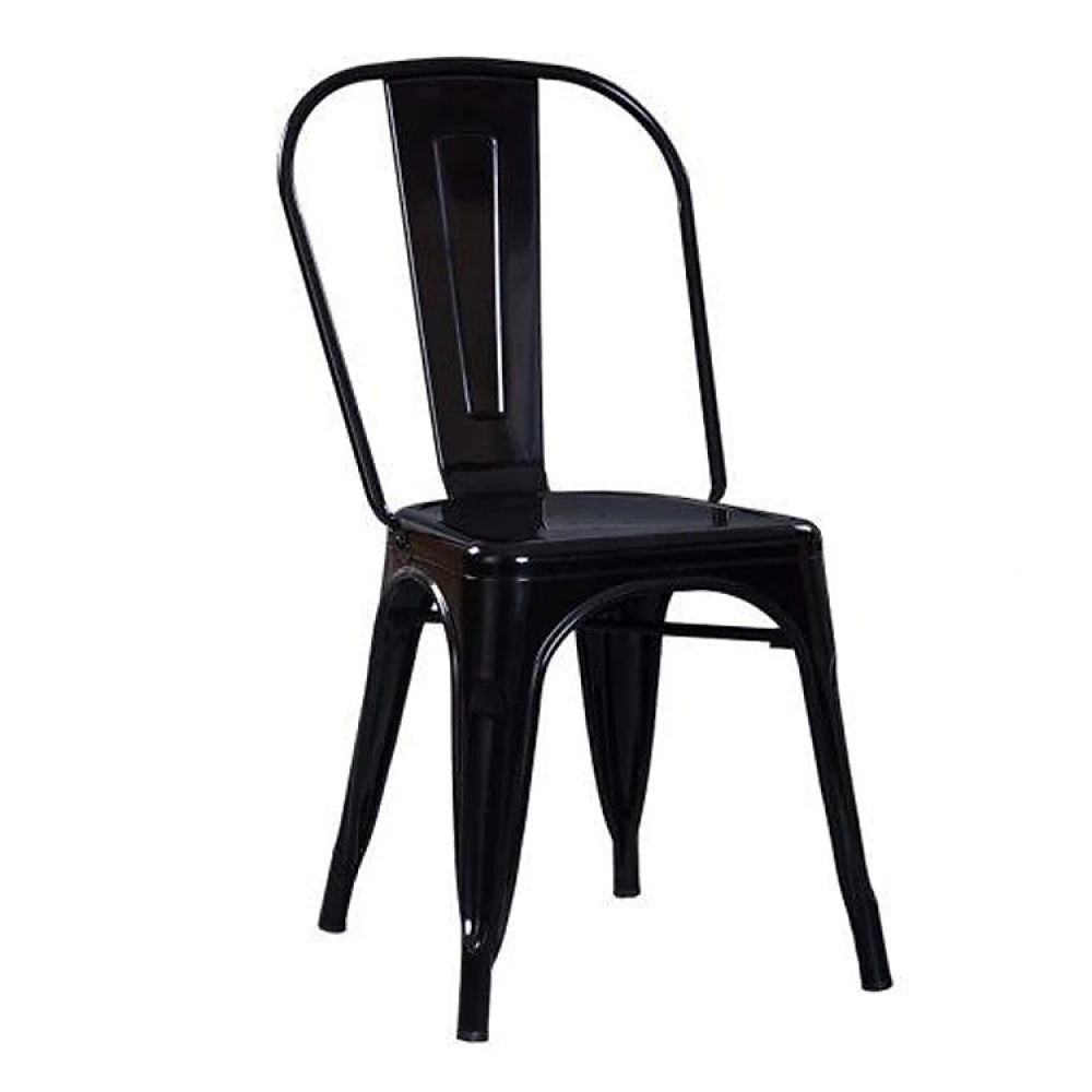 Bộ bàn ăn, cafe cho 4 người gồm bàn vuông T108S và ghế cafe tolix 303