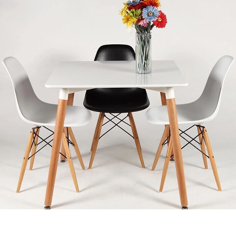 Bàn cafe, bàn ăn 4 chân gỗ – Mã: T108S