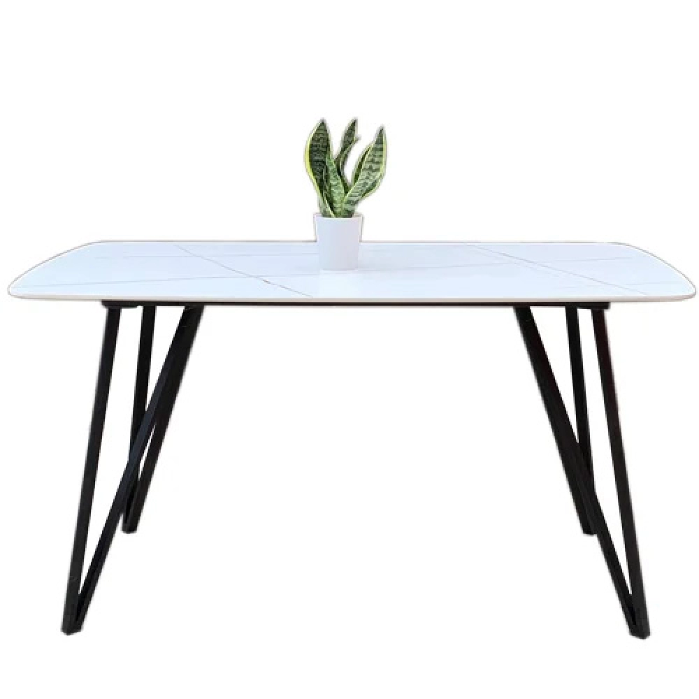 Bộ bàn ăn mặt đá hình chữ nhật-Mã: T162-16-6×2109