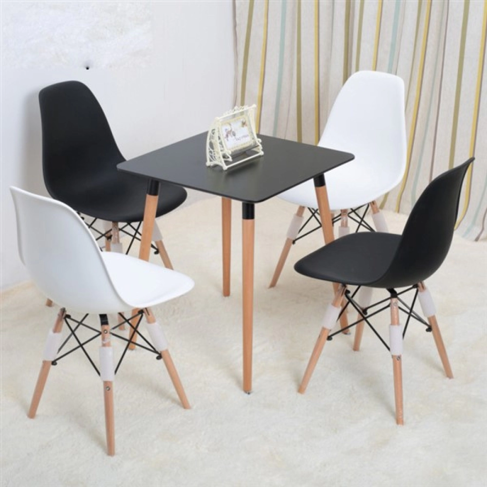 Bàn cafe, bàn ăn 4 chân gỗ – Mã: T108S