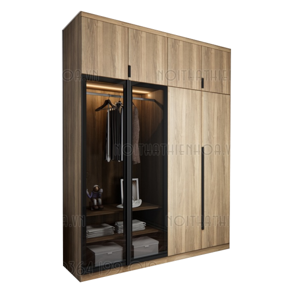 Tủ quần áo cánh kính hiện đại TA7120