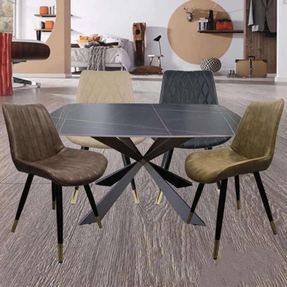 Bàn ăn mặt đá phiến bền bỉ sang trọng – Mã : T163