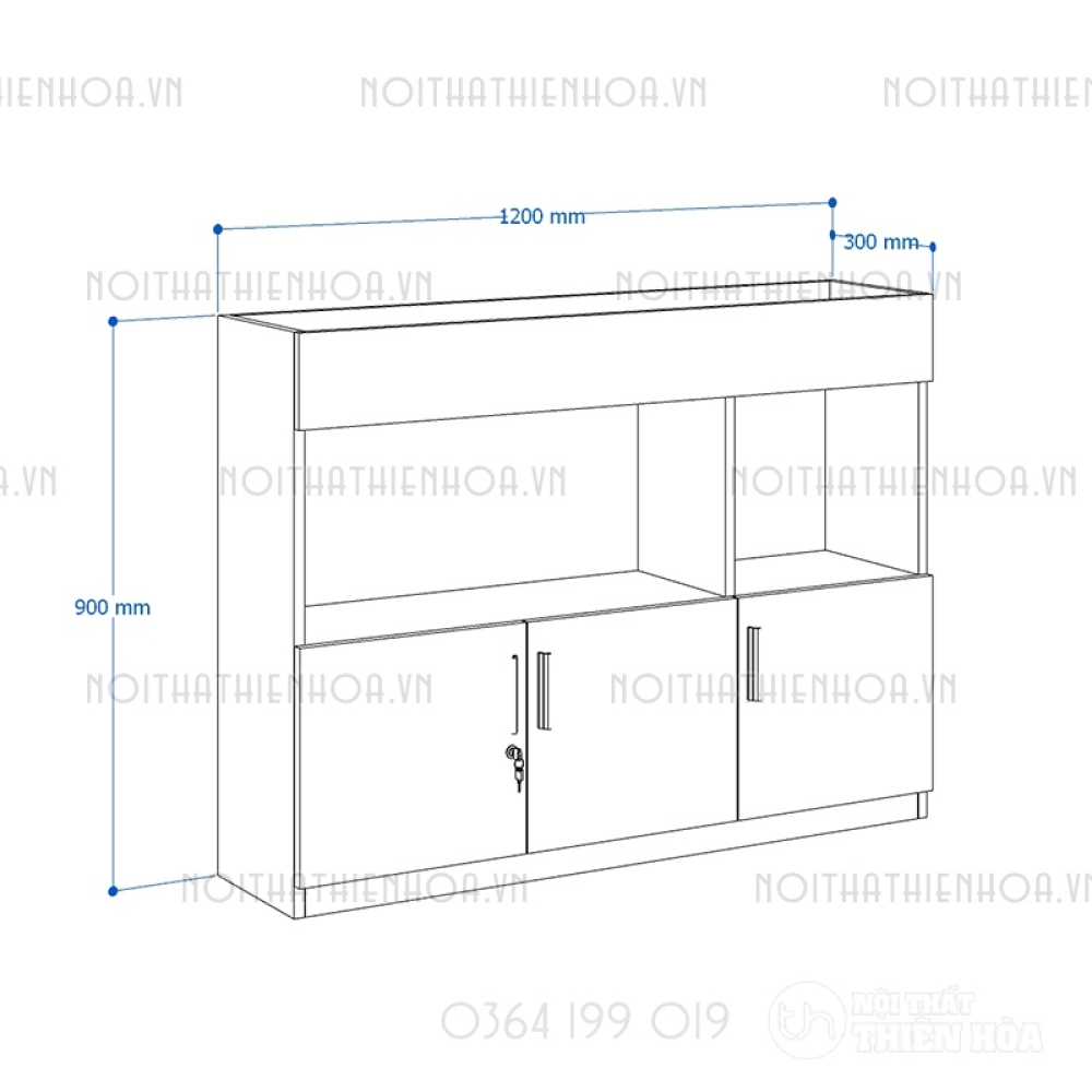 Tủ cây trang trí CL90-07C