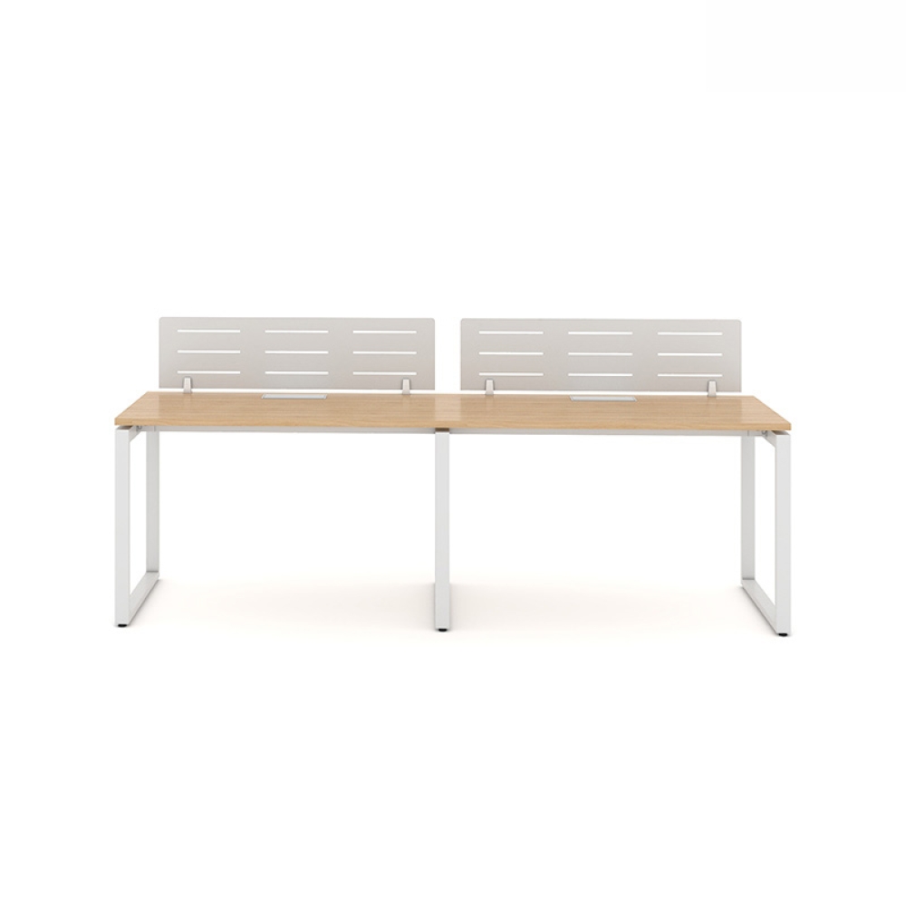 Cụm bàn làm việc 2 người chân sắt hộp Eos EUC07-2406