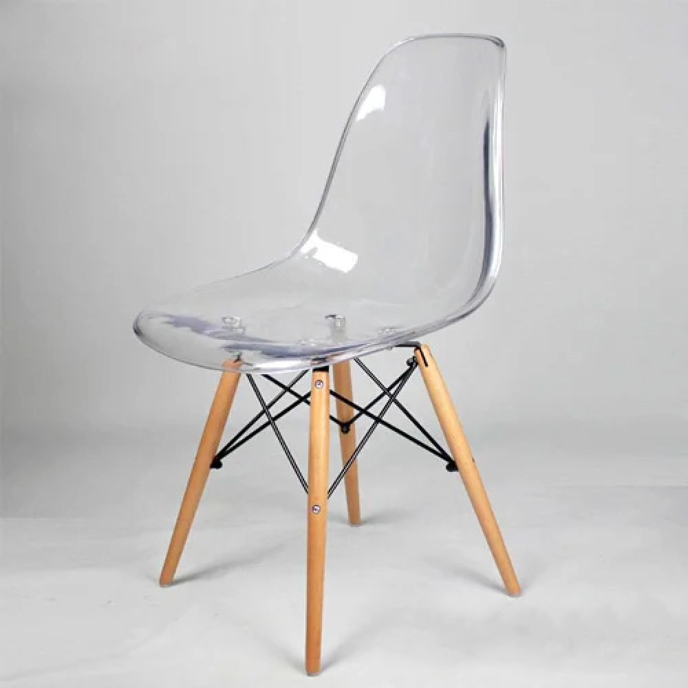 Ghế cafe Eames trong suốt nhập khẩu cao cấp Thiên Hòa- Mã 207T