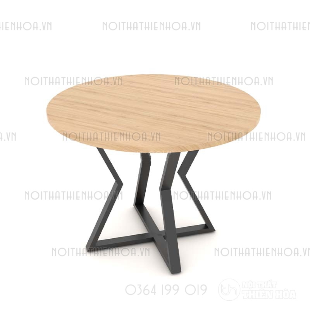 Bàn tròn chân sắt B03-80