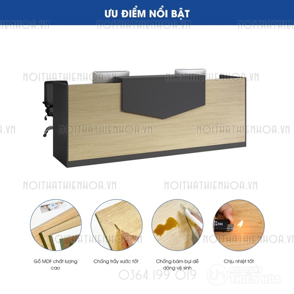 Quầy lễ tân QLT01