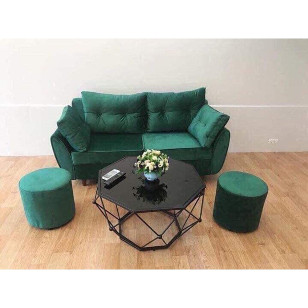 Sofa văng 2 lớp màu đỏ