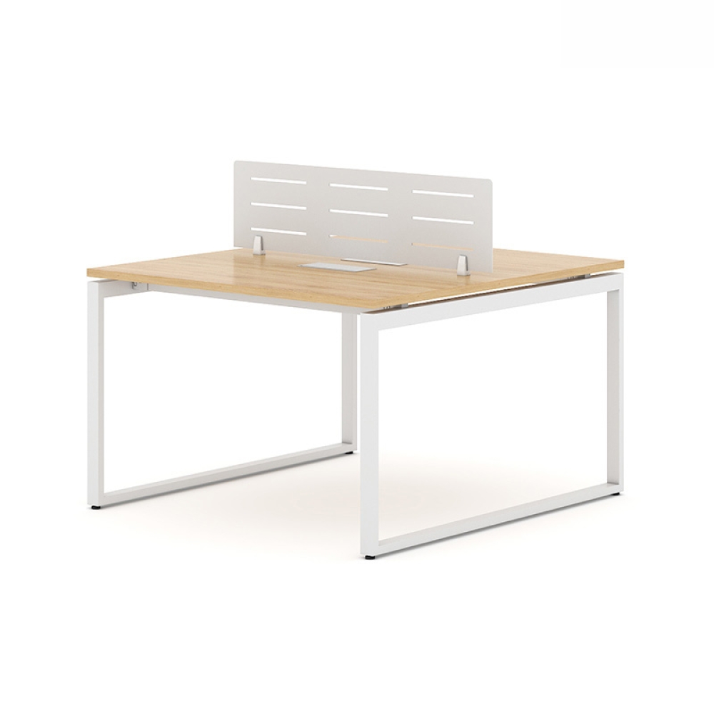 Cụm bàn làm việc 2 người chân sắt hộp Eos EUC07-1212