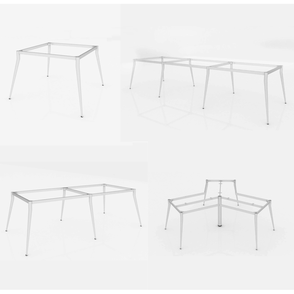 Bàn làm việc 2 người chân côn CB-COSI2-426D