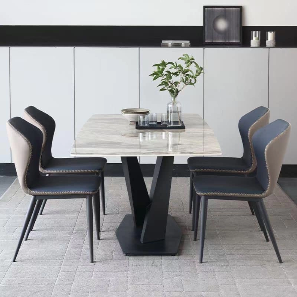 Bàn ăn mặt đá chân chữ X- Mã: T179-16