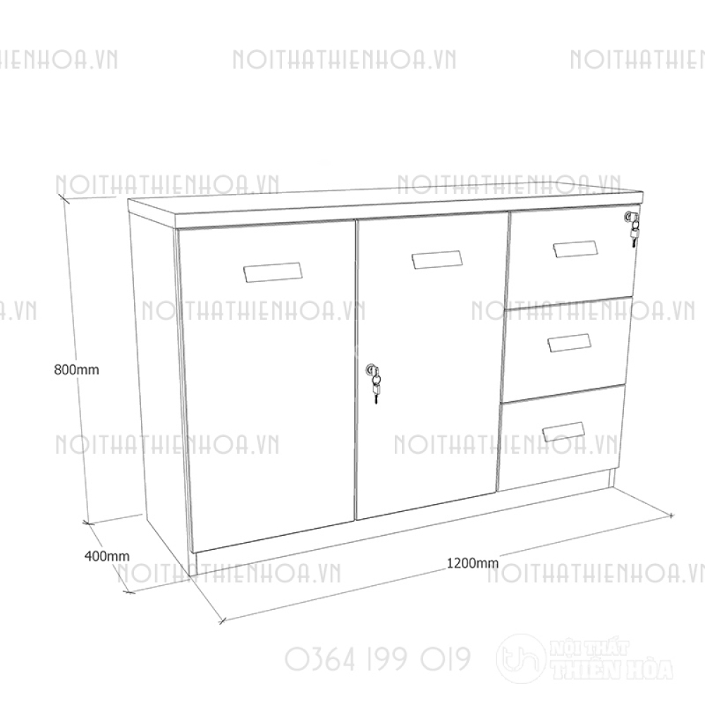 Tủ tài liệu Classic CL80-03T