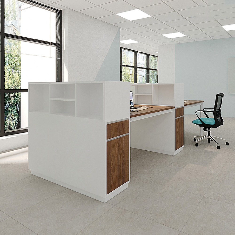 Cụm bàn làm việc 4 người chân Oval OVC03-2712