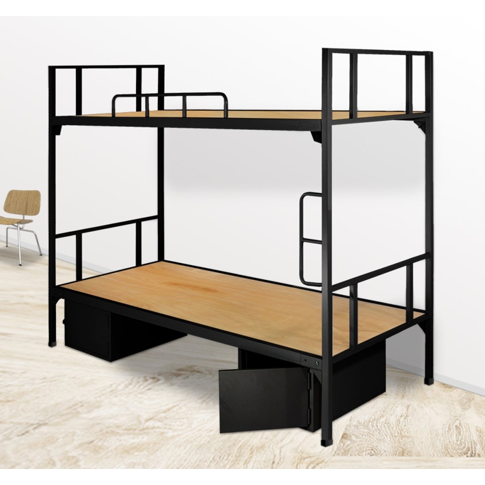 Giường tầng sắt có bàn học giá rẻ GT-02