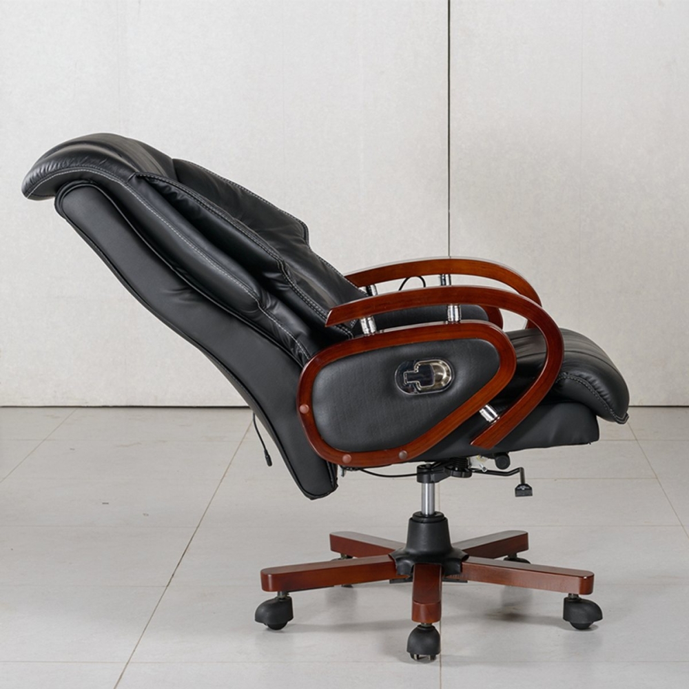 Ghế Giám Đốc Ngả Lưng Chân Xoay tay tròn