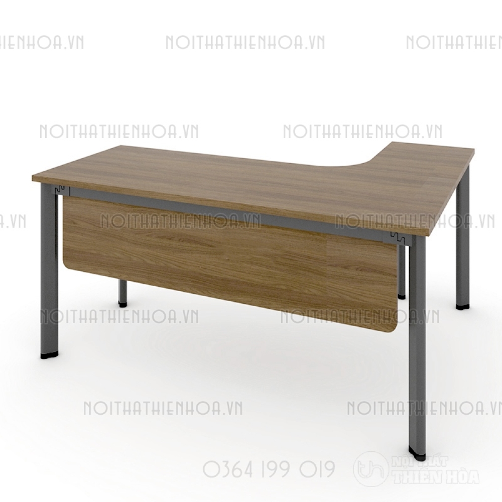 Bàn chân Oval chữ L 1m4 OV1412LY