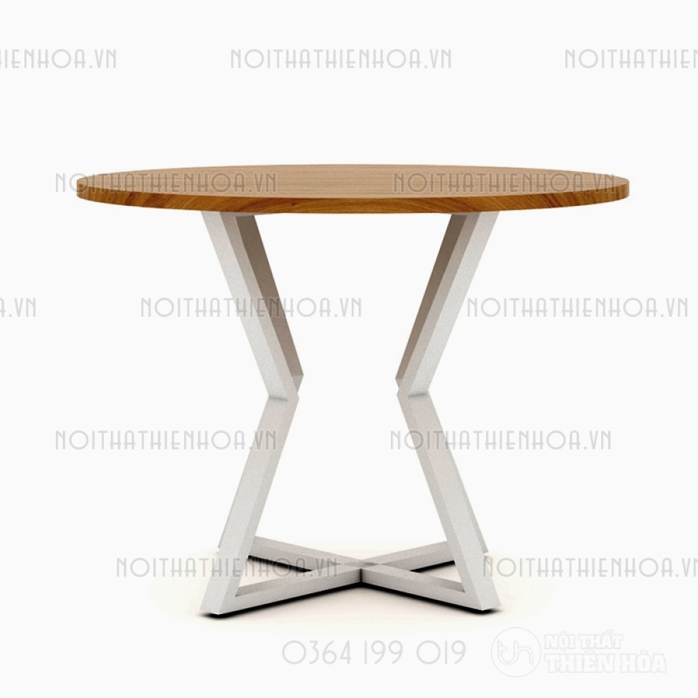 Bàn tròn chân sắt B03-80-T