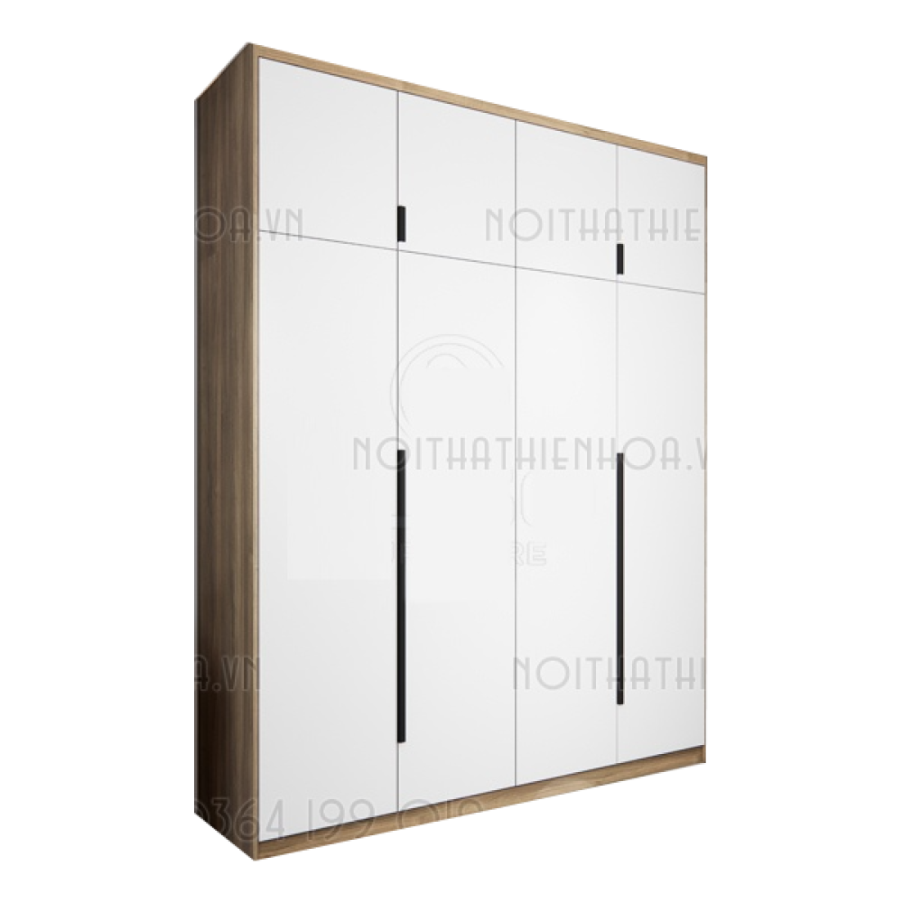 Tủ quần áo gỗ cốt xanh thái lan TA6820