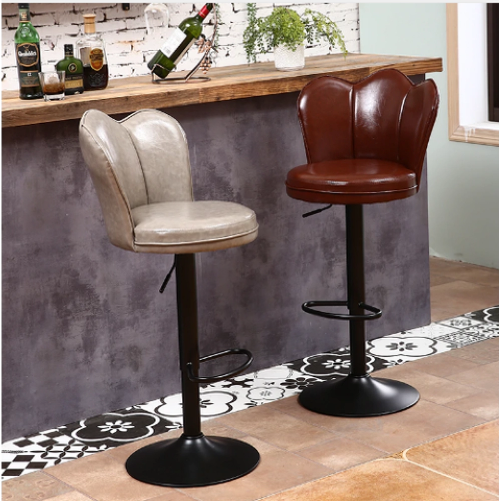 Ghế quầy bar nệm vương niệm chân đen- Mã: 445A