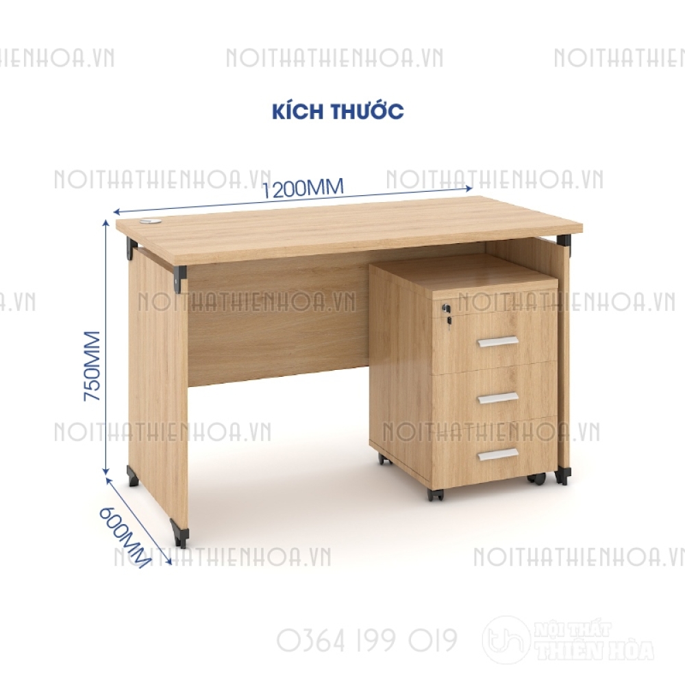 Bàn văn phòng nâng mặt 1m2 CL12F