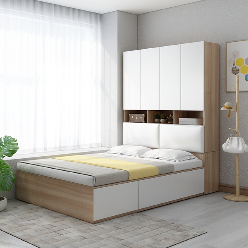 Giường đa năng đệm kèm tủ đầu giường GN-20