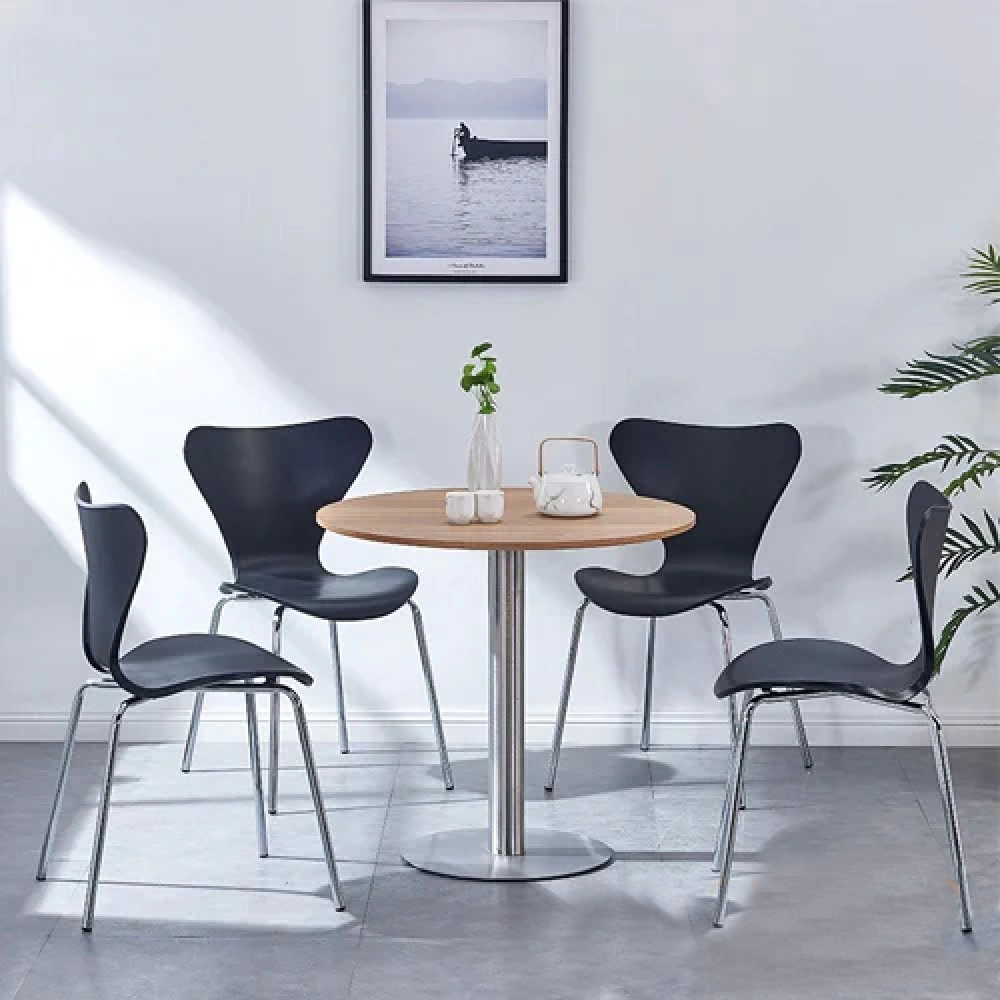 Bộ bàn tròn 4 ghế tiếp khách cho văn phòng – Mã: T114-4×293