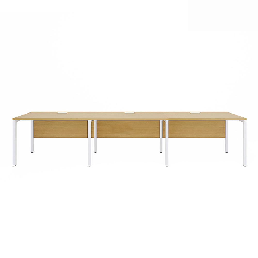 Cụm bàn làm việc 3 người chân sắt hộp Eos ECC04Y-3606
