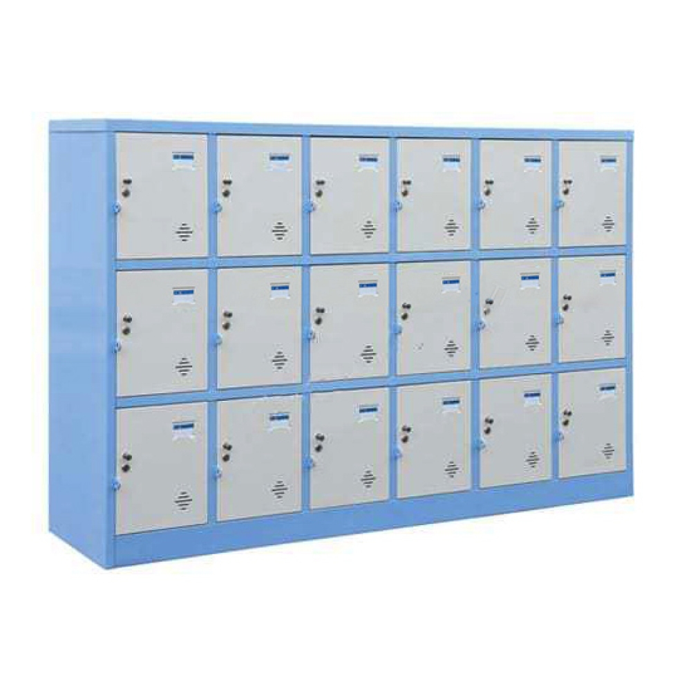 Tủ sắt trường học mầm non, tiểu học 18 ngăn 17