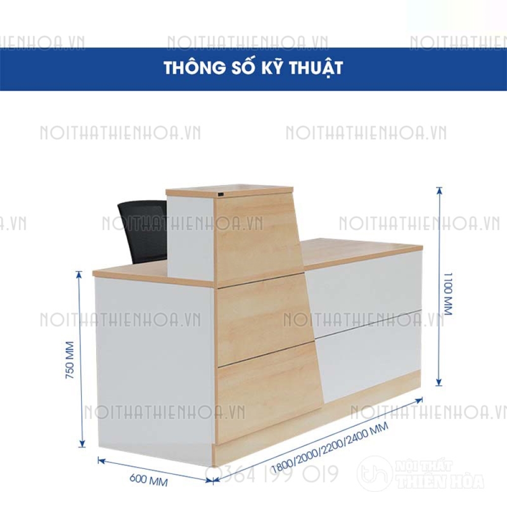 Quầy lễ tân QLT07