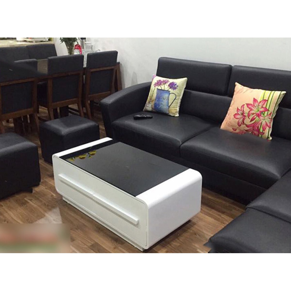 Bàn trà sofa kính 2 ngăn kéo 11