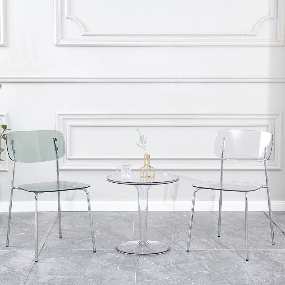 Bộ bàn ghế trong suốt hiện đại- Mã: S728-2×2152