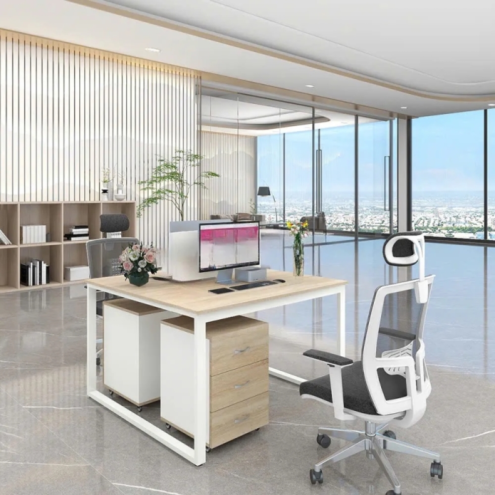 Cụm Bàn Làm Việc 2 Người Phong Cách Tối Giản – BC111