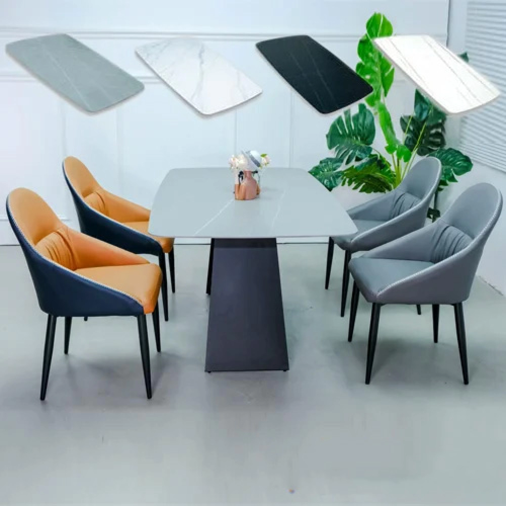 Bộ bàn ăn 4 ghế mặt đá cao cấp TP HCM- Mã: T197-4×2118
