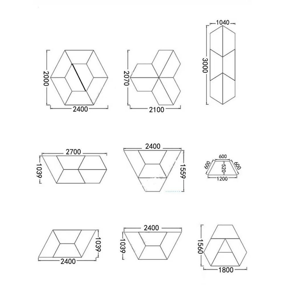 Modul Lego bàn họp, bàn cụm, bàn nhóm