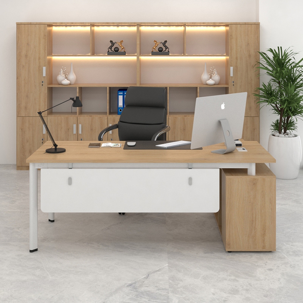 Bàn giám đốc chân sắt Oval 388-T