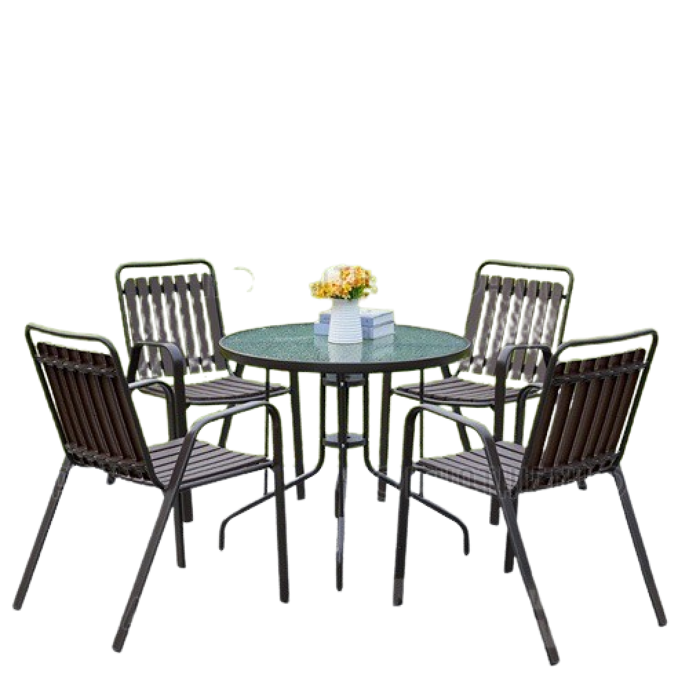 Bộ bàn cafe sân vườn nhập khẩu- Mã: T1116K-4×2803