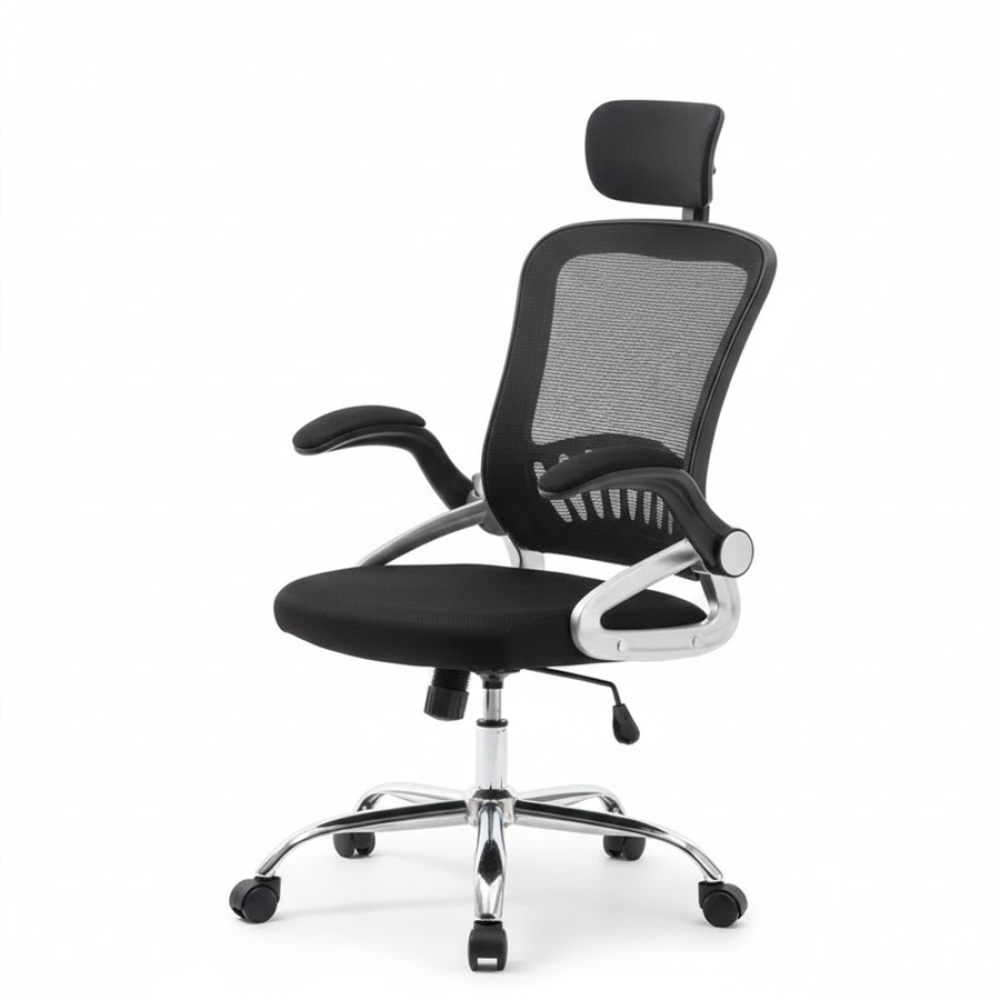 Ghế Xoay Văn Phòng Tay Gập Điều Chỉnh – GX55