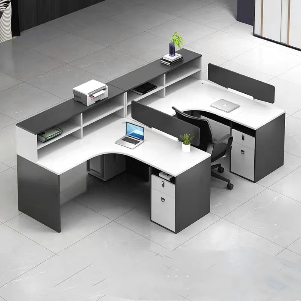 Cụm bàn làm việc cho 6 người hiện đại – CB 28