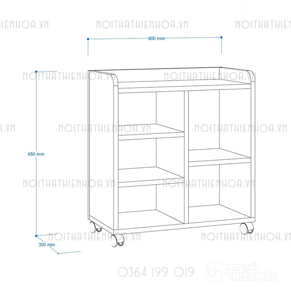 Tủ phụ di động TP10-N