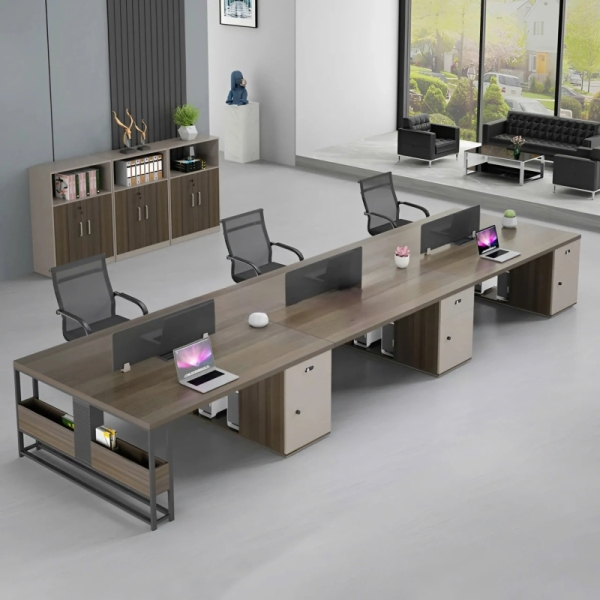 Cụm Bàn Làm Việc 6 Chỗ Đa Chức Năng Cho Nhóm Nhân Viên Hiện Đại – BC113