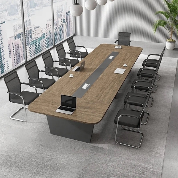 Bàn Họp Văn Phòng Bo Viền Chân Vat 4m8 – BH22