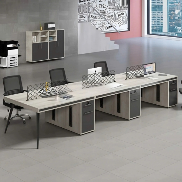 Cụm Bàn Làm Việc 6 Người Thiết Kế Khoa Học Dễ Lắp Đặt – BC93
