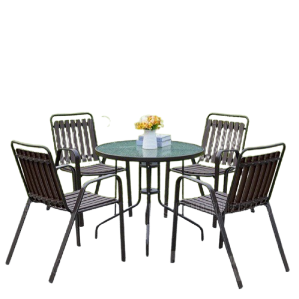 Bộ bàn cafe sân vườn nhập khẩu- Mã: T1116K-4×2803