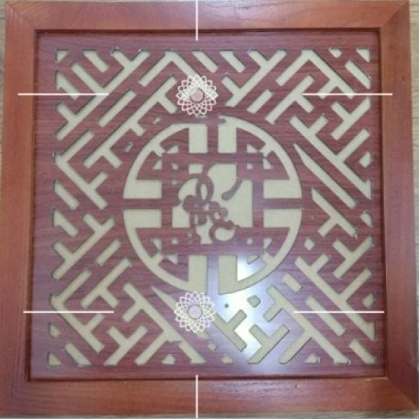 Tấm chống ám khói bàn thờ chữ phúc kích thước 41x41cm
