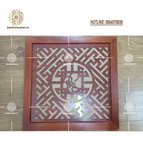 Tấm chống ám khói bàn thờ chữ phúc kích thước 41x41cm